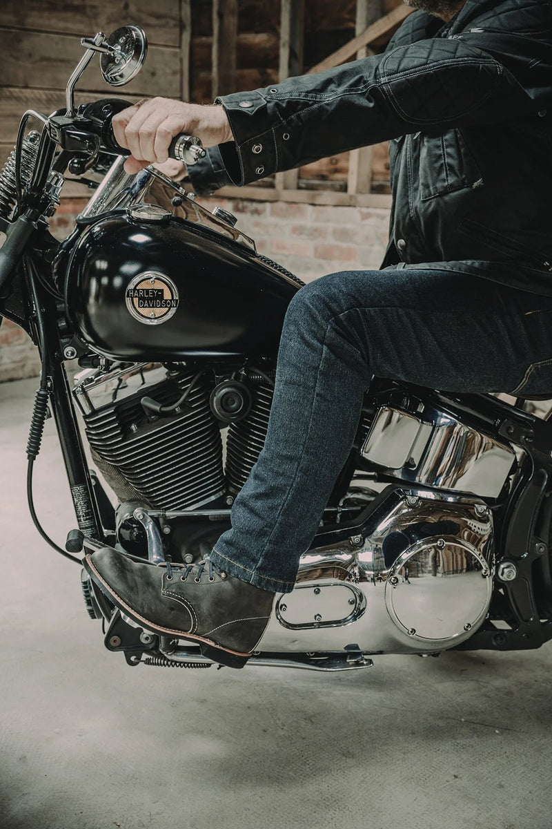 Taranis Elite AAA-rated single-layer motorcycle jeans in black